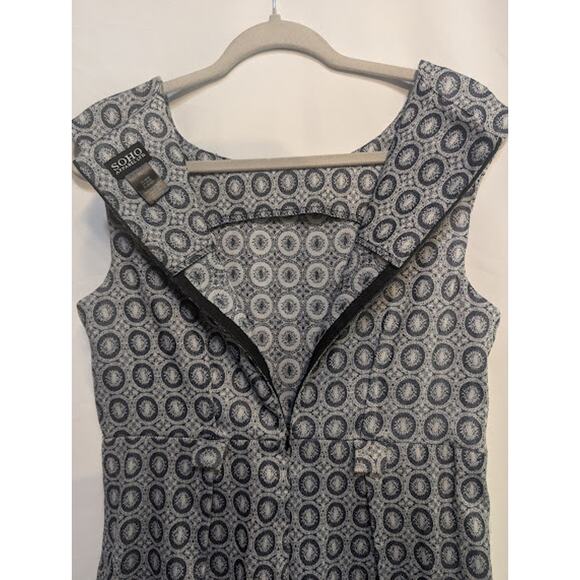 SOHO Apparel LTD. dress size 10 navy/white sleeveless girlboss RetroGlam - Picture 6 of 8
